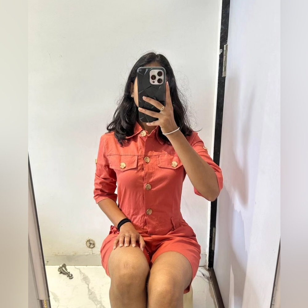 Orange Romper